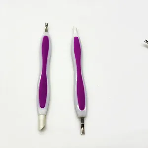 Herramientas de manicura de alta calidad, empujadores de cutículas de uñas plateadas, empujadores profesionales de cortador de cutículas de acero inoxidable - Product Image 1