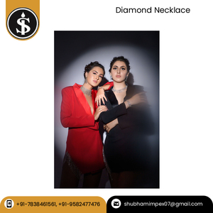 Edding and Annicomary shion ashion eewelry uxury and Premium CD HPiiiamond Gold ecklace de Ndian Xporter - Product Image 5