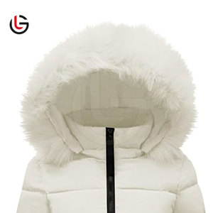 Meilleur prix – Doudoune matelassée unie en polyester tricoté respirant à capuche et fermeture éclair pour femme – Collection Hiver - Product Image 6