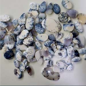 คุณภาพสูง Dendrite Cabochon สีขาวที่ไม่ซ้ำกันรูปไข่ธรรมชาติสีขาวตัด Dendrite โอปอลอัญมณีหลวมที่สวยงามเครื่องประดับควอทซ์ - Product Image 5