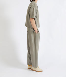 Camiseta de moda de verano para hombre, algodón pesado, manga corta y ajuste holgado, Color sólido, tela de punto 100% - Product Image 3