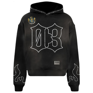 Sweat à capuche oversize pour homme en coton 100% avec fermeture éclair, lavage à l'acide, logo personnalisé du fabricant brodé - Product Image 1