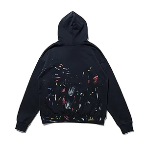 Sudadera con Capucha Personalizada OEM, Bordada, 100% Algodón, Precio Bajo, Tacto Suave, Lavado Ácido, Estampado Gráfico, Estilo Urbano - Product Image 2