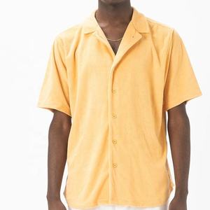 100% coton surdimensionné chemise et short de haute qualité vêtements de rue Logo personnalisé blanc hommes 2 pièces ensembles courts vêtements d'été - Product Image 2