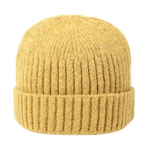 Hot Selling Knitted Beanie Cap High Quality <b>Women</b> Men Winter Casual Dress Warm Cuffed Beanie <b>Hats</b> With Custom Logo - Product Image 4