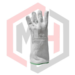 Gants de soudage en cuir lisse à manches courtes, résistants à la chaleur, au feu, antistatiques, pour Mig Tig Stick Forge BBQ, résistants aux déchirures, 11 oz tricotés - Product Image 2