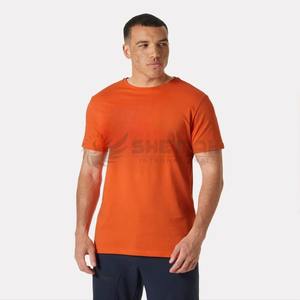 เสื้อยืดผ้าฝ้ายเฮฟวี่เวทพรีเมี่ยมออกแบบสกรีนได้ตามต้องการเสื้อผ้าแนวสตรีทไม่มีลายพิมพ์โลโก้ - Product Image 1