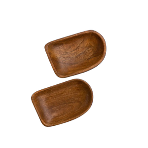 Plateau de service en bois en forme de bateau, fabrication OEM, avec couleur et dimensions personnalisées pour le service de nourriture et de dîner - Product Image 2