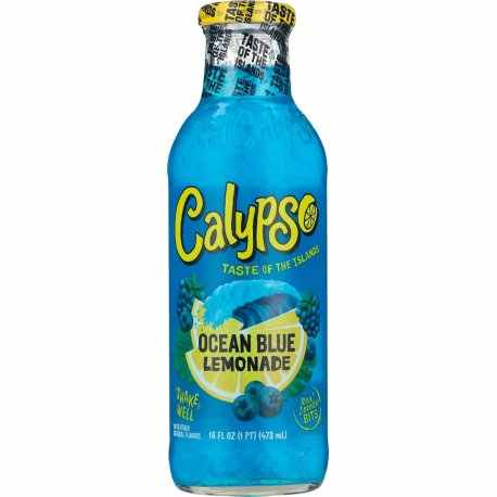 Calypso Puree Mixed Case of Three Flavors 473ml Bottles Pack of 6 Lemonade Orange Apple & Pineapple