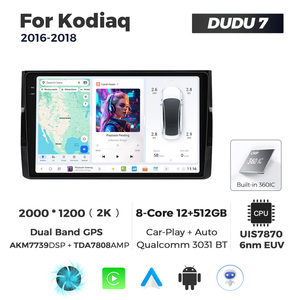 MEKEDE Android Car Multimedia lettore Dvd AutoRadio DUDU7 GPS di navigazione Car-play Head Unit per <span class=keywords><strong>Skoda</strong></span> Kodiaq 2016-2018 - Product Image 3