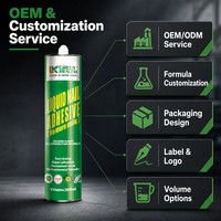 Colle de construction ultra-résistante 45 kg par cm², sans clous, séchage rapide, haute résistance, super adhérence, 300 ml, adhésif liquide pour clous