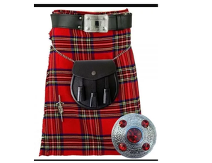 Kilts écossais de haute qualité pour hommes kilt utilitaire de fabricant en gros fabriqué au Pakistan avec logo personnalisé - Product Image 1