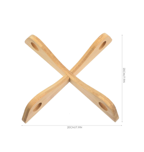 Dessous de plat en bois écologique Dessous de plat en bois de cuisine Dessous de plat en bois pour artisanat naturel - Product Image 3