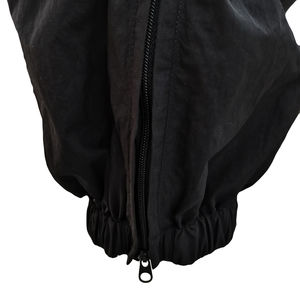 ชุดวอร์มผ้าไนลอนสำหรับผู้ชายชุดวิ่งแนวสตรีทแบบลำลองชุดเล่นกีฬากันลมมีซิปปักโลโก้ - Product Image 5