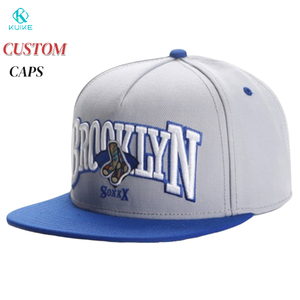 Chất Lượng Cao Tùy Chỉnh 3D Thêu Snapback Mũ Unisex Hóa Đơn Phẳng Bóng Chày Mũ Đường Phố Hip Hop Không Thấm Nước Polyester Bông Được Trang Bị - Product Image 1