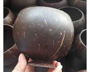 Eco-Friendly <b>Coconut</b> Bowl Made From Real <b>Coconut</b> <b>Shell</b> Handmade in Vietnam With Smooth Surface Ready for Export - Product Image 1