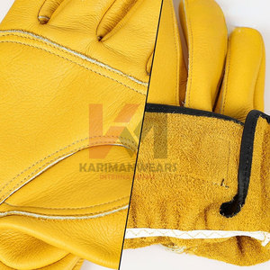 Gants de travail en cuir de vachette de qualité supérieure Gants de sécurité résistants à l'usure pour travailleurs Soudage Jardinage Construction Moto - Product Image 2
