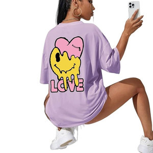 Vente en gros 100% coton T-shirt surdimensionné pour hommes Microfibre Designer Fitness Logo Crew Plus Size Streetwear pour les amateurs - Product Image 4