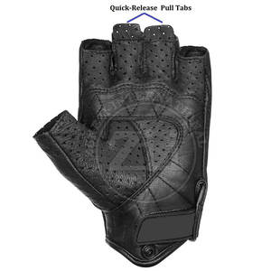 Guantes de carreras de motos sin dedos de alta calidad Nueva llegada Guantes de cuero de último diseño para deportes Esquí para montar en moto - Product Image 4