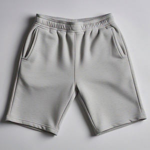 <b>Men's</b> High Quality Sports Sweat <b>Shorts</b> Eco-Friendly Jogging Fitness Wear High Drawstring Waist Plain Dyed High Waist Sweat - Product Image 3