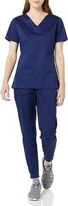 Uniformes médicos de hospital Unisex de alta calidad, uniformes de enfermera de manga corta cómodos, tela de lona, opciones de talla grande - Product Image 2