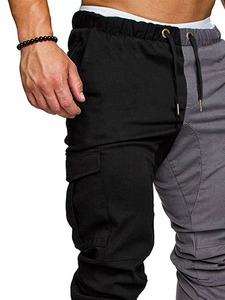 Pantalon de survêtement décontracté pour hommes 100% coton style lavé pantalon et pantalon avec motif droit taille moyenne - Product Image 6