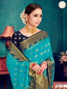 Saree de créateur indien pour mariage et fête/fabricant de Saree indien - Product Image 3