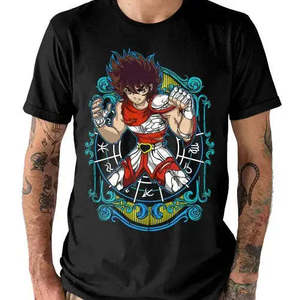 T-shirt en coton Zodiac Knight, design Seiya pour hommes, pour usage promotionnel - Product Image 2