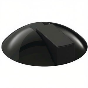 HEWI 625 90 Pare-vent en plastique noir profond pour porte et sol, 85 mm avec montage sur cheville de 22,5 mm de hauteur - Product Image 3