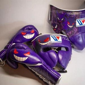 Fabrication d'usine Top vente Genger imprimé violet gagnant ensemble de boxe pour adultes combats sur mesure Genger gagnant gants - Product Image 1