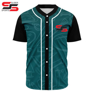 Tout nouveau Design 100% Polyester Élégant Nouveau Design OEM Maillot de Baseball Sublimé Pour Hommes Jeunes Unisexe Sports Baseball Shirt - Product Image 5