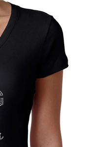 Camisetas de Punto Casuales Ajustadas con Pedrería para Mujer, de Manga Corta, de Alta Calidad, de Pakistán, Precio al por Mayor, Última Colección - Product Image 5