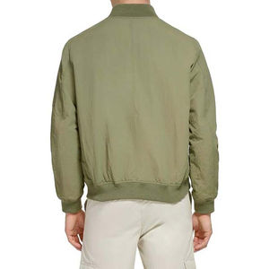 Vestes bomber en satin de polyester avec logo personnalisé, vêtements pour hommes, vestes pour hommes de la rue principale, service OEM du Pakistan, décontracté - Product Image 2