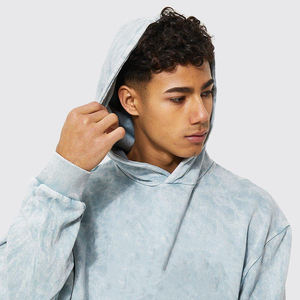 Nuevo Diseño, Sudaderas con Capucha para Hombre, Estilo Acid Wash, para Invierno y Verano, con Cuentas, MOQ Bajo, Venta al Por Mayor, Hecho en Pakistán - Product Image 2