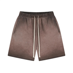 Fourniture OEM Short personnalisé pour hommes Short en éponge française Coton Streetwear Vintage Distressed Sun Faded Short délavé à l'acide - Product Image 2