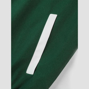 Blouson aviateur de baseball à manches raglan à blocs de couleurs pour hommes vêtements de sport personnalisés Streetwear décontracté veste zippée en gros - Product Image 6