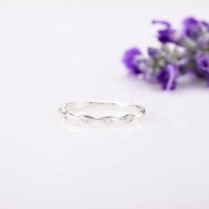 Anillo clásico, joyería para mujer, joyería de estilo bohemio de plata, Plata de Ley 925, Topacio blanco, piedras preciosas, anillo hecho a mano, regalo para esposa - Product Image 6