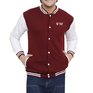 เสื้อแจ็คเก็ตฤดูหนาวแขนยาวผู้ชายคุณภาพสูง ดีไซน์ใหม่ คอตั้ง สไตล์ Letterman โลโก้ด้านหน้า ลำลอง กันลม - Product Image 4