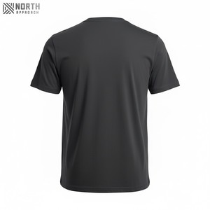 T-shirt unisexe décontracté à manches courtes de haute qualité 180 g/m² 60 % coton 40 % polyester Col rond Logo personnalisé T-shirt pour homme - Product Image 2