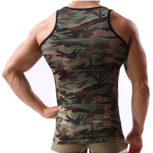 Musculation hommes maille sport débardeurs Muscle Fitness hauts sans manches t-shirts Slim Fit débardeurs pour hommes - Product Image 5