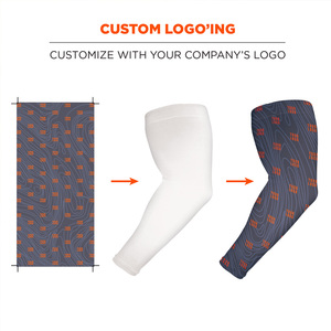 Manchons de bras de compression personnalisés OEM Matériau respirant protégé contre les UV pour l'été avec logo et marque de distributeur - Product Image 5