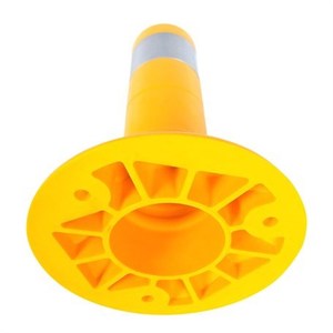 Yellow 10pc Reflective Delineator <b>Posts</b> 30x8cm Flexible PVC Roadway Safety Bollards - Product Image 6