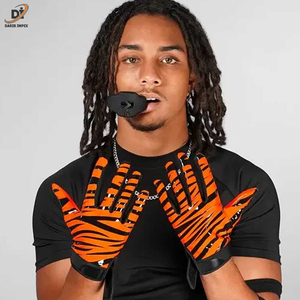 Guantes de fútbol americano impresos personalizados OEM Último estilo impermeable para deportes Precio caliente Oferta superior - Product Image 5