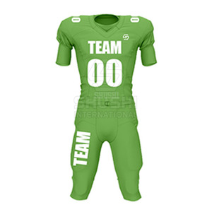 2025 meilleur tissu hommes Football américain uniforme sur mesure respirant grande taille à manches courtes de haute qualité - Product Image 4