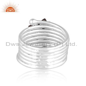 Hot Selling Star Shaped Gold Sheen Obsidian Set <b>Fine</b> Silver Wire Ring Manufacture Supplier - Product Image 2