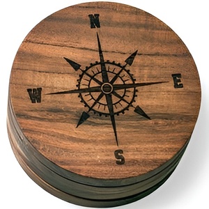 Premium Wholesale Handmade Natural <b>Polished</b> Wooden Coasters for Mug Glass Drinks - Product Image 2