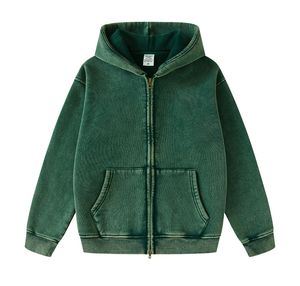 Sudaderas con Capucha Personalizadas para Hombre, 100% Algodón, Forro Polar Grueso, Cierre de Cremallera, Color Sólido, Impermeables, de Invierno, Calidad de Lujo, Estilo Urbano - Product Image 1