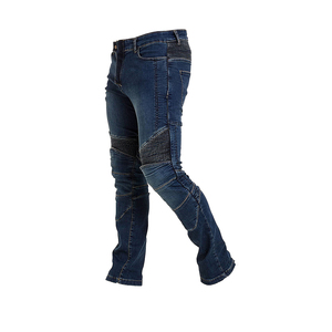 Best-seller Jeans de sport coupe ajustée CE pour hommes pantalon de moto à doublure en aramide de style froissé grande taille prix de gros - Product Image 6
