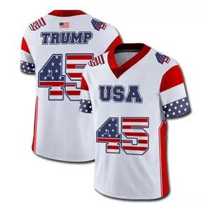 Camiseta Bandera De Los Estados Unidos Azul Rojo Brillante