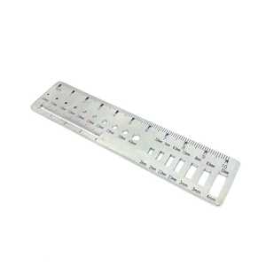 ไม้บรรทัดวัดเส้นลวดออร์โทพีดิกส์เครื่องมือวัดขนาดรูขนาด0.8มม./4.0มม. เครื่องมือผ่าตัดสัตวแพทย์ - Product Image 2